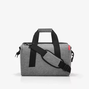Reisenthel allrounder M Unisex-Arzttasche, Reißverschluss, Grau/Schwarz (MS7052)