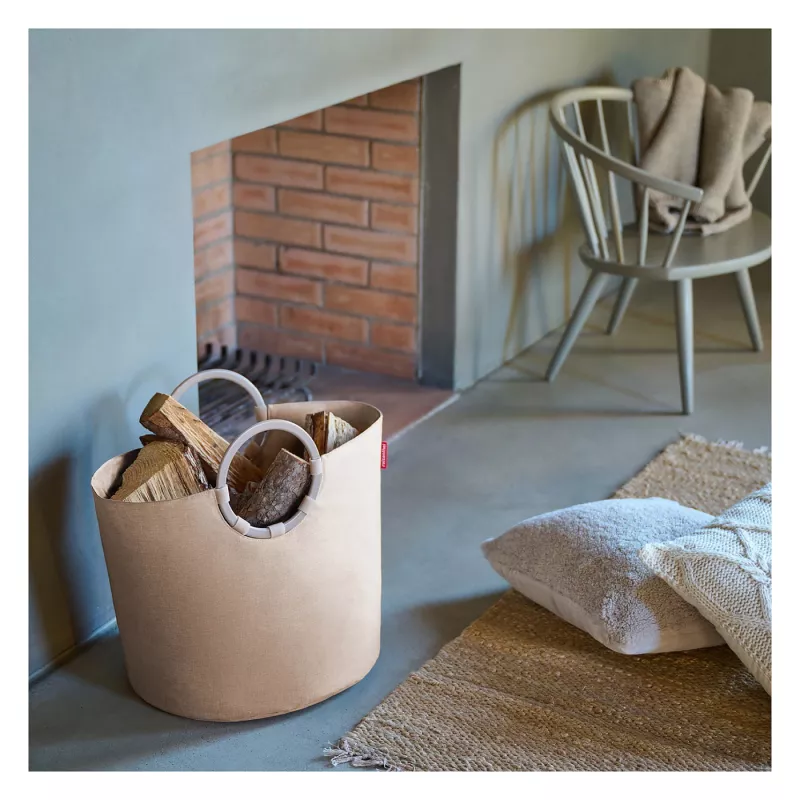 reisenthel loophome S Aufbewahrungskorb - Twist Coffee - Aluminiumgriffe - 12 L - Rund VR6043