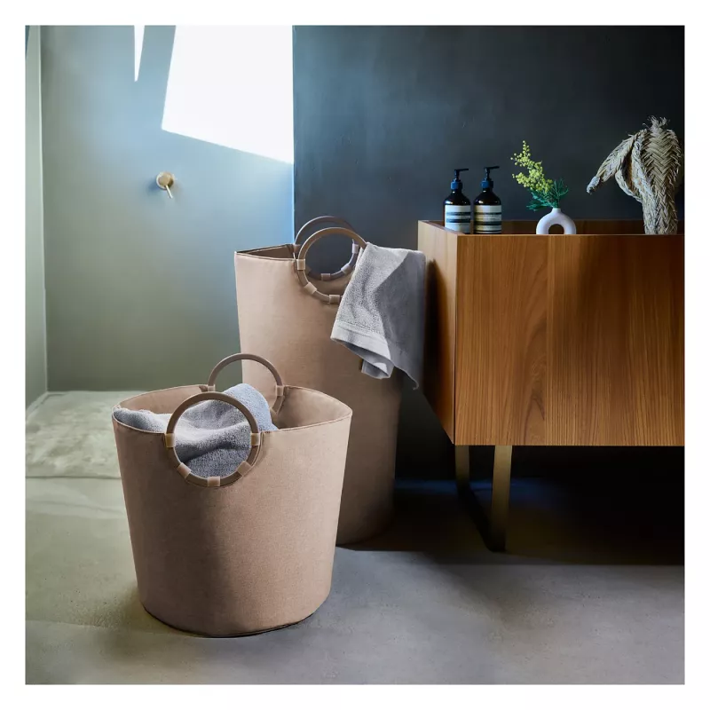 reisenthel loophome S Aufbewahrungskorb - Twist Coffee - Aluminiumgriffe - 12 L - Rund VR6043