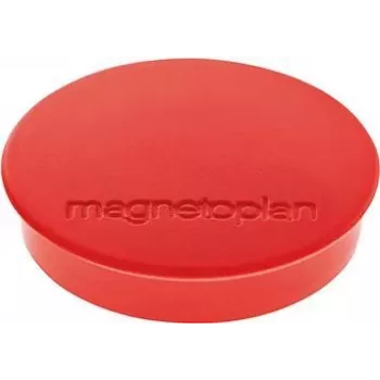 Magnetoplan Discofix Runder Magnet Standard, Rot, Ferrit-Vollkern, 0,7 kg Haftkraft (1664206)
