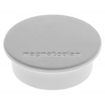 Magnetoplan Discofix Runder Magnet, Grau, Massiver Ferritkern, 2,2 kg Haftkraft (1662001)