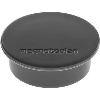 MAGNETOPLAN HOLTZ Discofix Rundmagnet, Schwarz, Ferrit Vollkern, 2,2 kg Haftkraft, 30 mm, 10er-Pack (1662012)