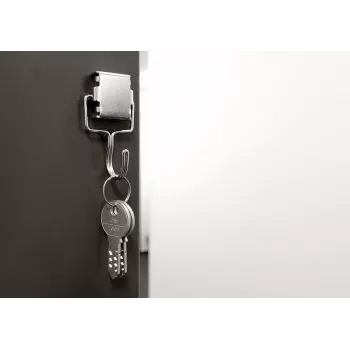 Magnetoplan Metall-Hakenmagnet, Silber, 28 x 30 mm, 1,5 kg Haftkraft, 1 Stück (16667)