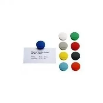 Magnetoplan Discofix Runder Magnet Standard Grau Vollkern-Ferrit 0,7 kg Haftkraft 1664201