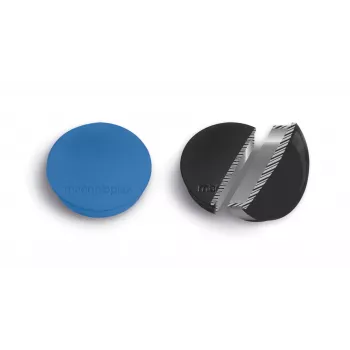 MAGNETOPLAN HOLTZ Discofix Runder Magnet Standard Schwarz, Ferritkern, 0,7 kg Haftkraft, 30 mm, 10er-Pack 1664212