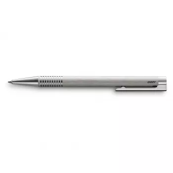 LAMY Logo M 206 Kugelschreiber Gebürsteter Edelstahl Blau 1205335