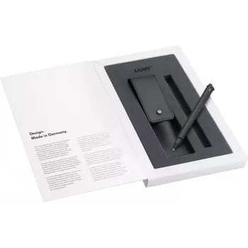 LAMY swift Rollerball Stift Geschenkset Mattschwarz mit Lederetui 1238758