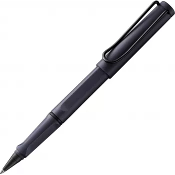 LAMY Safari Edelstahl-Rollerball Stift Schwarz mit T10 Tintenpatrone 1240210