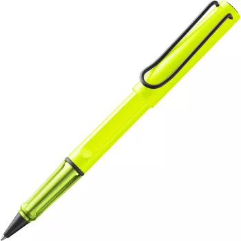 LAMY Safari Rollerball Stift Neon Gelb, Blaue Tinte (1241857)
