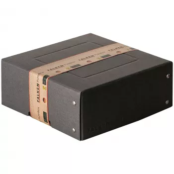 FALKEN PURE Aufbewahrungsbox 200x200mm für 1050 Blatt, Schwarz, 21x21x8,5 cm 22001752000F