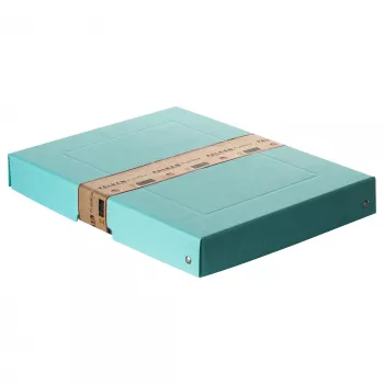 FALKEN PURE Aufbewahrungsbox 500 Blatt Pastellblau 24,0 x 32,0 x 4,0 cm, 1 Stück (22001856000F)