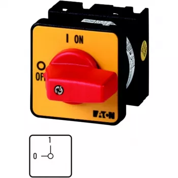 Eaton T0-2-1/E-RT 3-poliger Nockenschalter 20 A, IP65, Rot/Gelb 011082