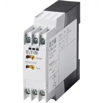 Eaton ETR4-11-W Elektronisches Zeitrelais, Einschaltverzögert, 1 Wechsler, 24-240 V AC/DC, 0,05 s-100 h, DIN-Schiene 031883