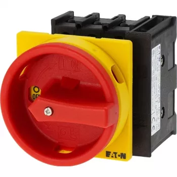 EATON P1-32/EA/SVB/HI11 Hauptschalter, 3-polig, 32 A, Schalttafeleinbau, Rot/Gelb 072567