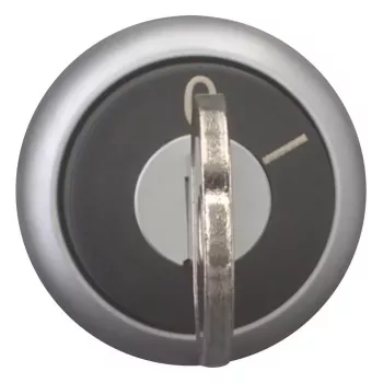 Eaton M22-WRS-MS20 Schlüsselbetätigter Wahlschalter-Antrieb, 2-Positionen, Rastend, MS20-Schlüssel, Titan-Metall-Frontring, Schwarz 111779