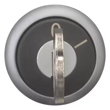 Eaton M22-WRS-MS2-A1 Schlüsselbetätigter Wahlschalter-Aktor, 2 Stellungen, Rastend, 22,5 mm, Metallfrontring, Schwarz 111780