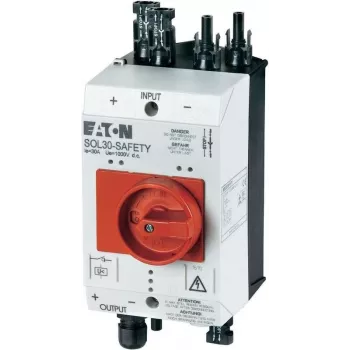 Eaton SOL30-SAFETY/2MC4-U PV-Feuerwehr-Sicherheitsschalter, 30 A, 1000 V DC, 4-polig, 1 NO + 1 NC 144122