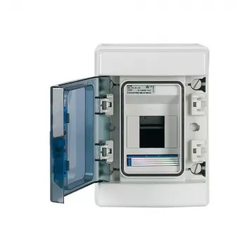Eaton 174221 IKA-1/4-ST Aufputz-Kleinverteiler, 4 Module, 1 Reihe, IP65, Grau