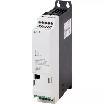Eaton DE1-343D6FN-N20N Frequenzumrichter, 0,75 kW, 380-480 V, 3-Phasen, IP20, Schwarz/Weiß 174335