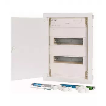 Eaton KLV-24UPP-F Multimedia-Verteilerschrank, Unterputz, 24 Module, weiße Tür 178800