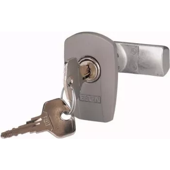 Eaton LC-ZSBIT-CS Verriegelungseinsatz, Doppelbart, Zink-Druckguss, Grau (RAL 7035) 133104