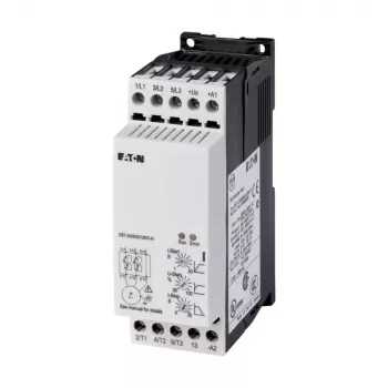 Eaton DS7-340SX009N0-N Sanftstarter, 9 A, 4 kW, 200-460 V AC, 24 V AC/DC Steuerung, Grau 134910