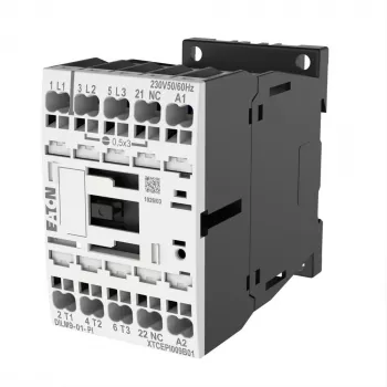 Eaton DILM9-01(24VD) Leistungsschütz, 3-polig, 9 A, 24 V DC Spule 199238