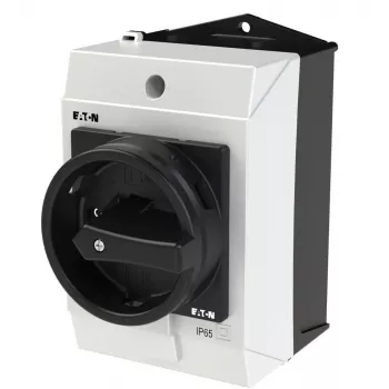 Eaton T0-2-1/I1/SVB-SW 20A 2-poliger EIN-AUS-Nockenschalter, Frontmontage, IP65, Schwarz 207148