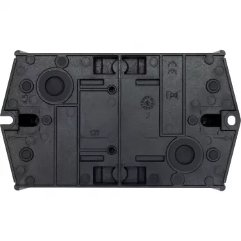 Eaton T0-2-1/I1/SVB-SW 20A 2-poliger EIN-AUS-Nockenschalter, Frontmontage, IP65, Schwarz 207148