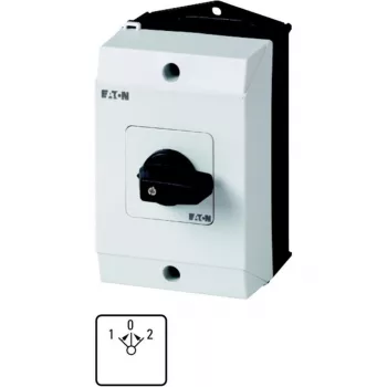 Eaton T0-3-8228/I1 3-poliger EIN-AUS-Schalter 20A 690V AC, schwarzer Griff/weiße Front 207125