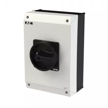 Eaton P3-63/I4/SVB-SW/HI11 3-poliger Hauptschalter 63A, Aufputzmontage, IP65, Schwarz/Grau 207345