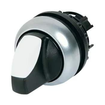 Eaton M22-WLK3-W Wahlschalter-Antrieb, 3-Positionen, Rastend, Weißer Drehknopf, Titan-Blende, 22,5 mm 216833