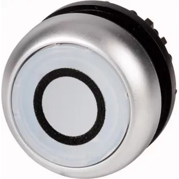Eaton M22-DL-W-X0 Drucktaster-Antrieb, weißer Taster, schwarzer Frontring, 22,5 mm, Momentary 216940