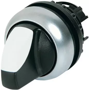 Eaton M22-WRLK3-W 3-Position Kippschalter-Betätiger, Kunststoff, weißer Hebel, Titan-Blende 216843-BK
