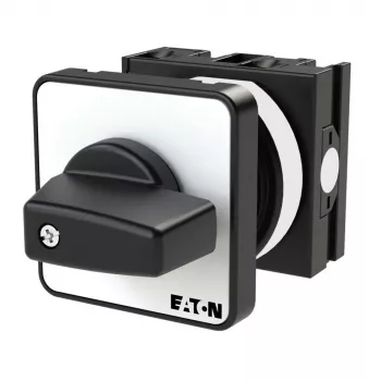Eaton T0-1-8220/E 1-poliger Nockenschalter, 20 A, 690 V AC, schwarzer Metallgriff, Schalttafeleinbau 031728