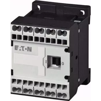 Eaton DILEM-01-G-C(24VDC) Mini-Schütz, 3-polig, 1 NC, 24 V DC Spule, 9 A, 4 kW, IP20, Schwarz/Weiß 230167