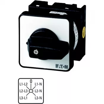 Eaton T0-3-8007/E 3-poliger Kippschalter, EIN-AUS, 20A, Schwarz/Grau