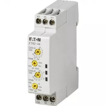 Eaton ETR2-44 Multifunktions-Zeitrelais, 7 Funktionen, 0,05 s–100 h, 24–240 V AC/DC, 2 CO 262730