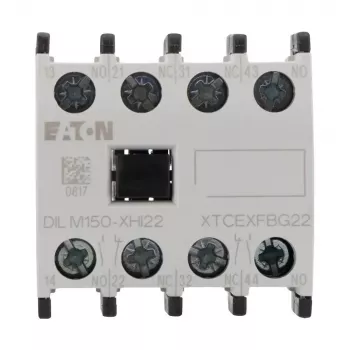 Eaton DILM150-XHI22 Hilfskontaktblock, 2NO+2NC, Frontmontage, Schraubklemmen 277950