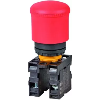 Eaton M22-PV/K11 Drucktaster, 1 NO + 1 NC, bündiger Betätiger, Schwarz, 22,5 mm Montage, Schraubklemmen 216516-RD