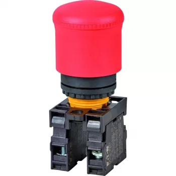 Eaton M22-PV/K11 Drucktaster, 1 NO + 1 NC, bündiger Betätiger, Schwarz, 22,5 mm Montage, Schraubklemmen 216516-RD