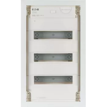Eaton KLV-36UPP-F Unterputz-Verteilerschrank, 36 Moduleinheiten, 3 Reihen, transparente getönte Tür, Weiß 178802