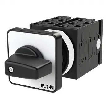 Eaton T0-5-15139/E 2-poliger Nockenschalter, EIN-AUS, 20A, 690V AC, Frontplattenmontage, Schwarz/Weiß 014135