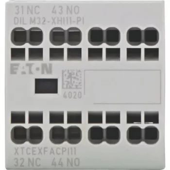 Eaton DILM32-XHI11-PI Hilfskontaktblock, 1 NO + 1 NC, 4 A, Frontmontage, für DILM7-DILM32 Schütze 199309