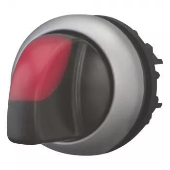 Eaton M22-WLK3-R beleuchteter Drehschalter-Antrieb, 3-Positionen, roter Drehknopf, 22,5 mm