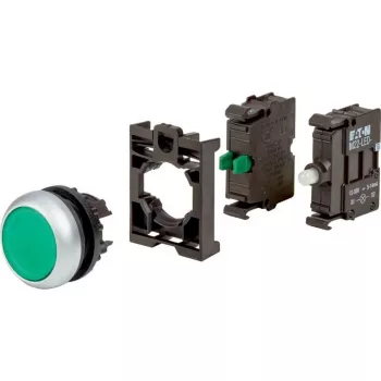 Eaton M22-DL-G-K10LED-BVP beleuchteter Drucktaster, grün, 1 NO, 24 V AC/DC LED, Kunststoff-Frontring 110930