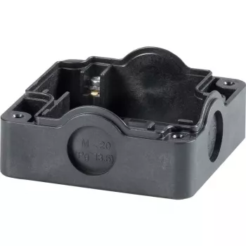Eaton 229753 Grundplatte für Schaltkasten, schraubmontiert, schwarz, 85 x 85 x 101 mm