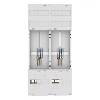 Eaton ZSD-Z27A1332 Zählerfeld mit Verteilerfeld, 1 Zählerplatz, 1 Verteilerfeld, 63 A, 5-polige Sammelschiene, 7 Reihen, 12 TE pro Reihe, vorverdrahtet 260411