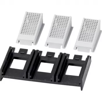 Eaton NZM1-XIPK Klemmenabdeckung für NZM1, PN1, N1 Leistungsschalter, 3-polig, IP20 vorne / IP40 hinten, Schwarz/Grau, 90 mm 266744