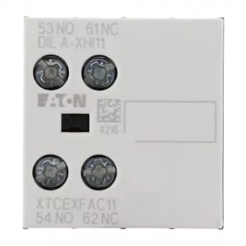Eaton DILA-XHI11 Hilfskontaktblock - 1NO+1NC, Schraubklemmen, Frontmontage, 690V 276421